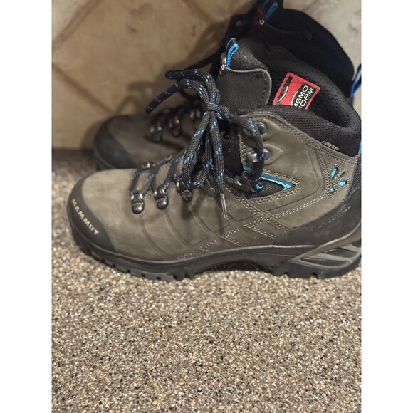 MAMMUT Trovat Tour High GTX Gore-tex Hiking Boots Shoes Gray Black Women's Sz 6 - Picture 2 of 7